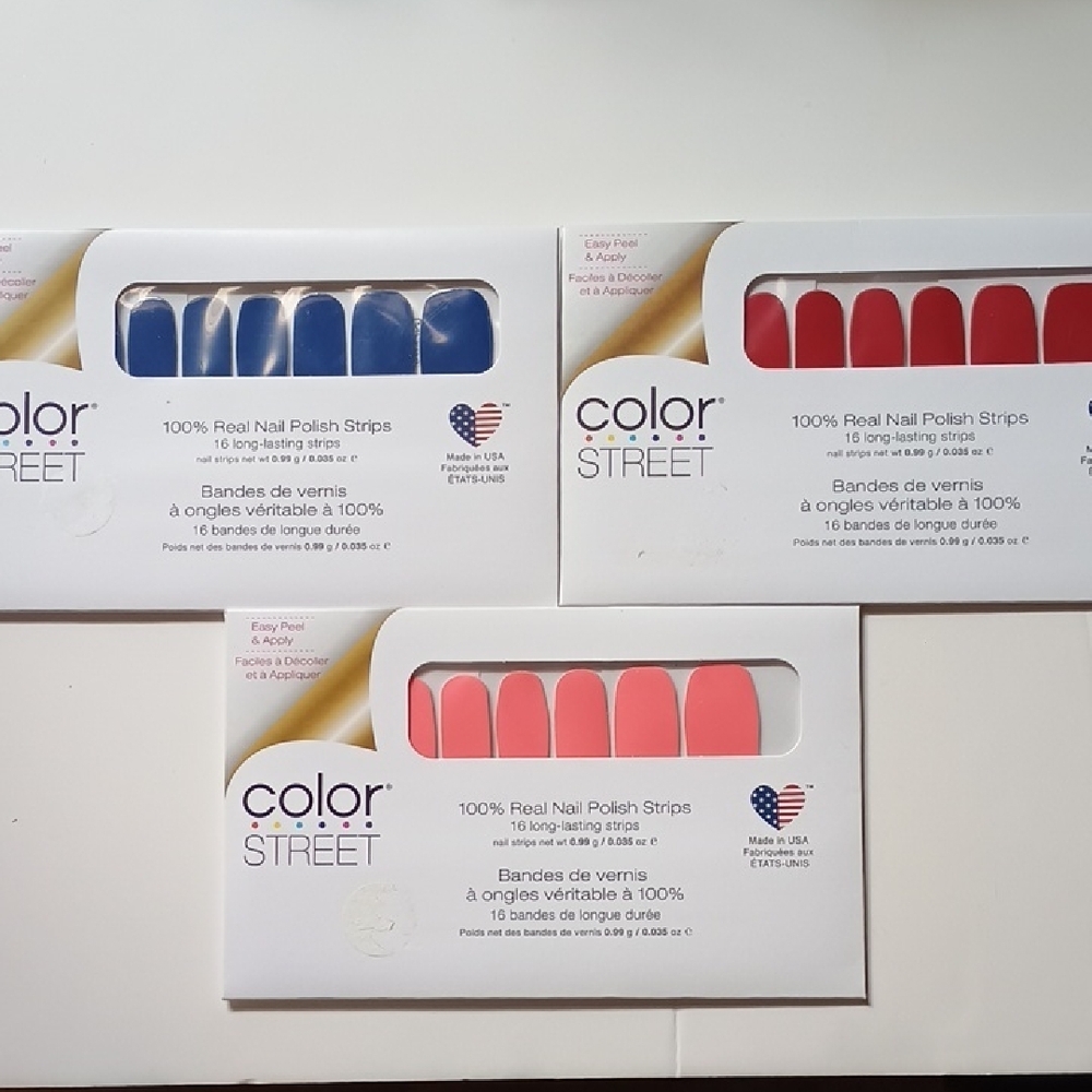 Color Street Vibrant Nail Polish Strips Trio